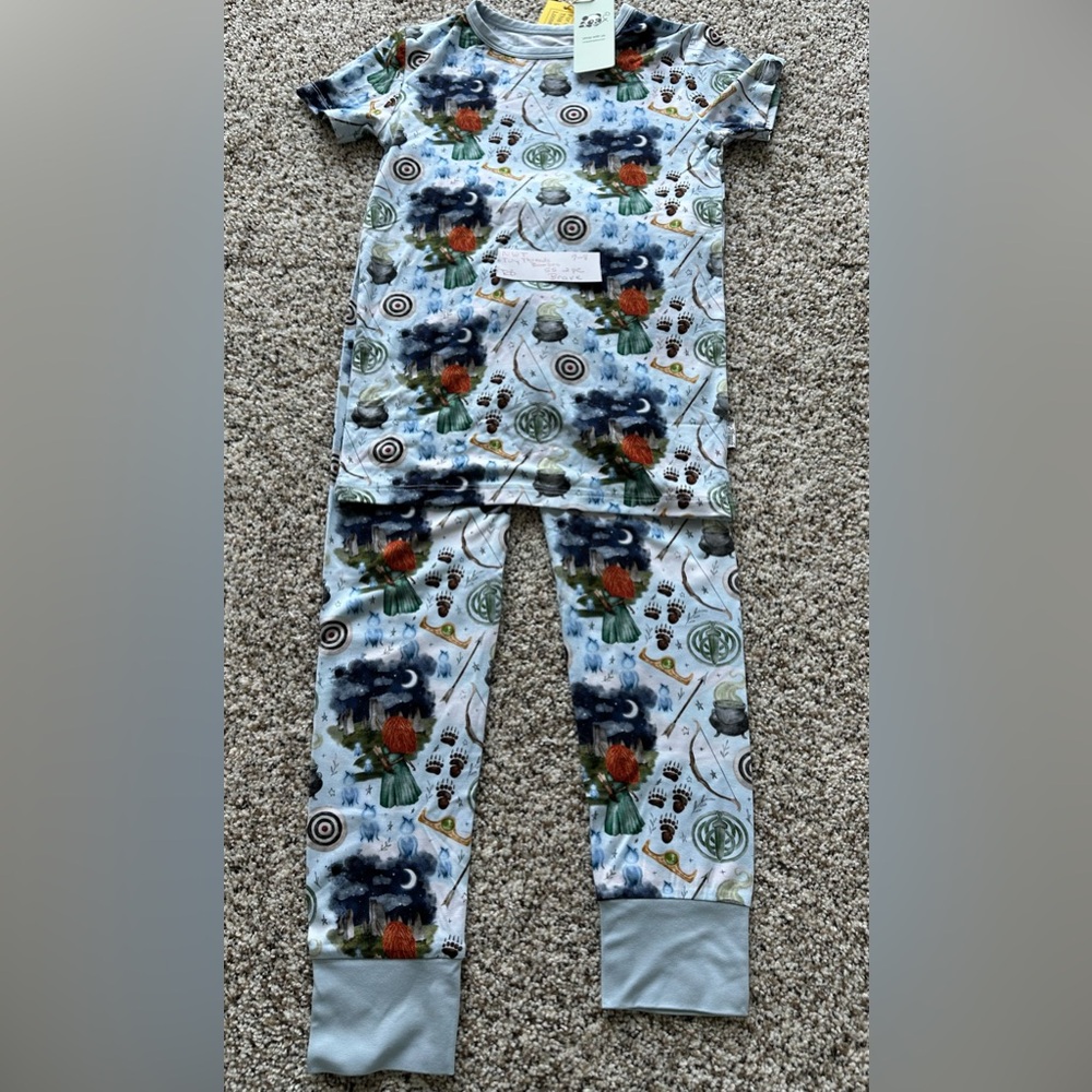 Adorable “Brave” Design Bamboo Pajamas